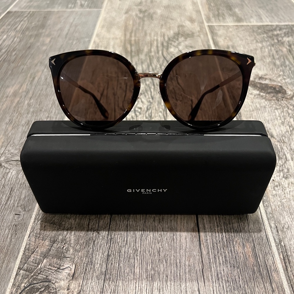 Givenchy brown and gold sunglasses